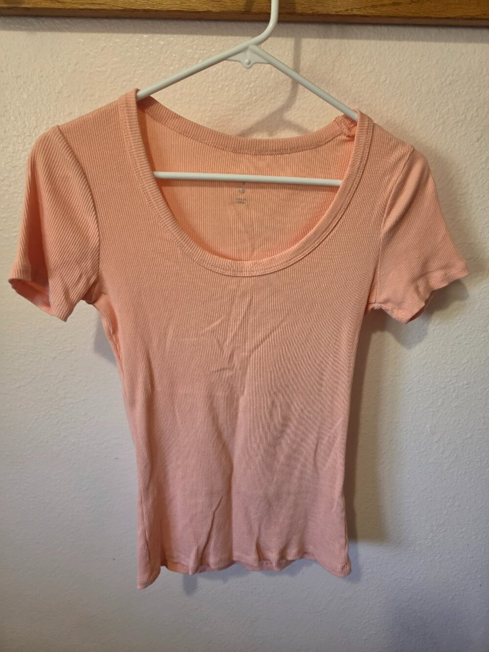 dip Peach Short Sleeve Top